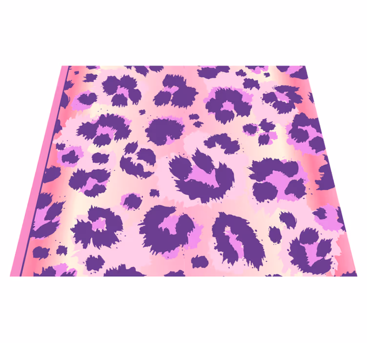 Vinyl teppe soverom rosa leopardpels - Tenstickers