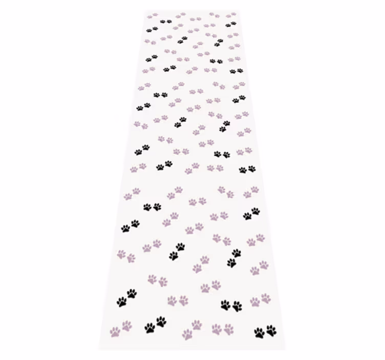 Kattens poteavtrykk vinyl teppe soverom - Tenstickers