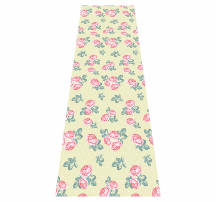 Vinyl teppe soverom i shabby chic med prikkemønster - Tenstickers