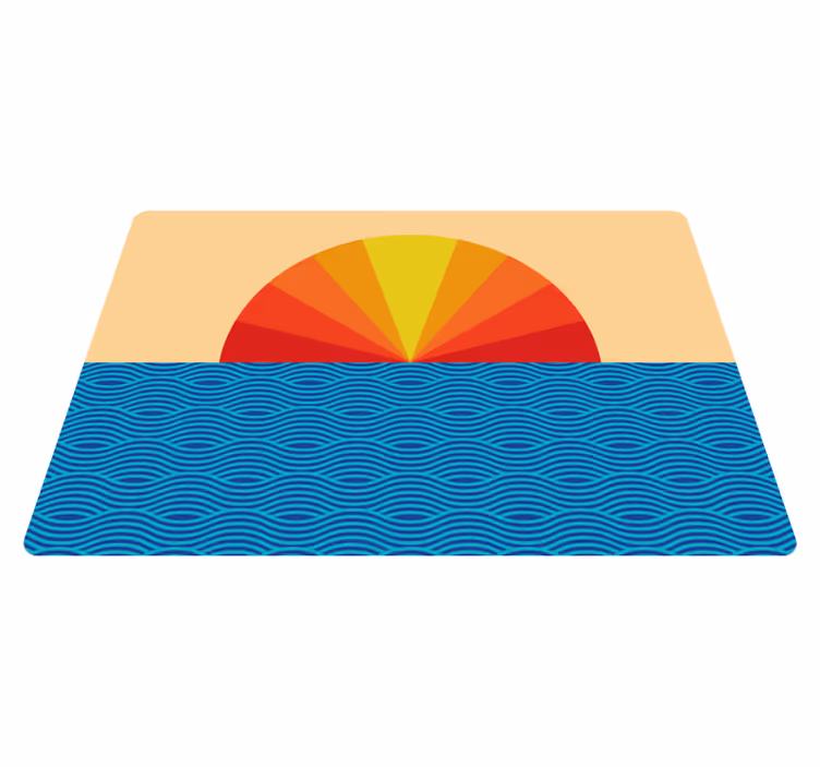 Vinyl teppe natur vintage solnedgang laptop - Tenstickers