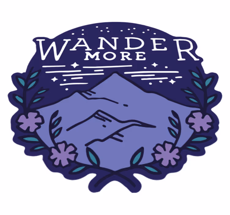 Vinyl teppe natur fjellturer i fjellet - Tenstickers