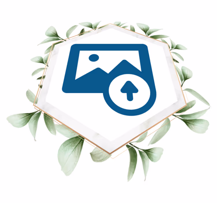Vinyl teppe natur kvinne med blader - Tenstickers