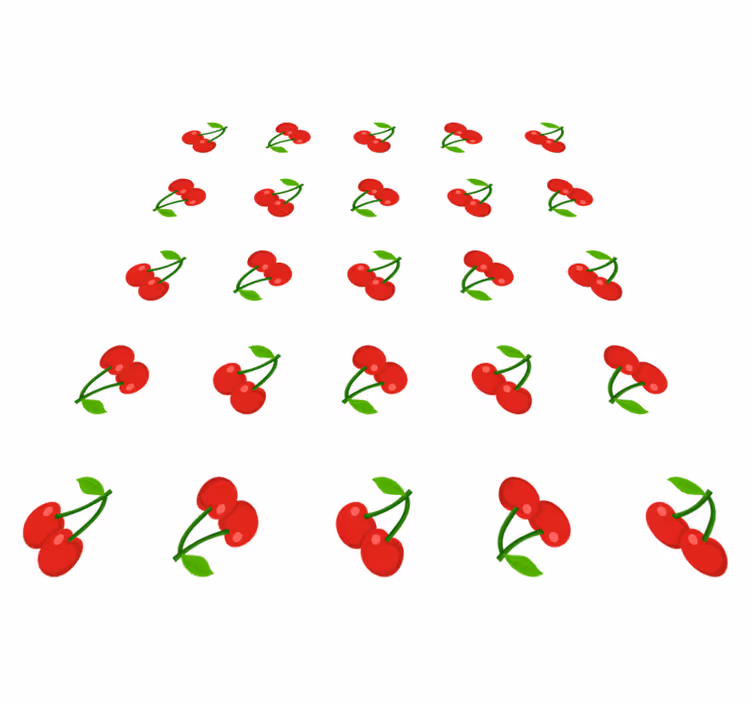 Vinyl teppe natur kirsebærmønster design - Tenstickers
