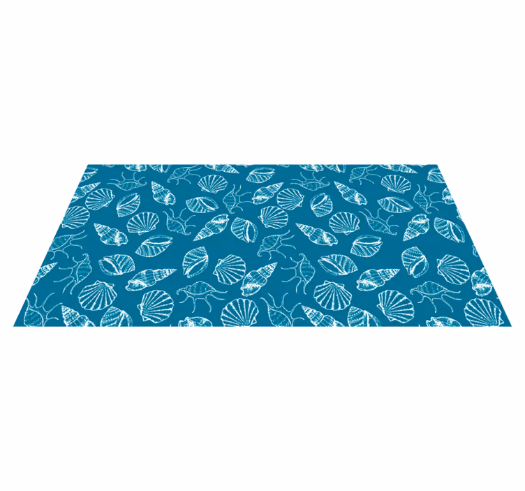 Vinyl teppe natur skjellstil - Tenstickers