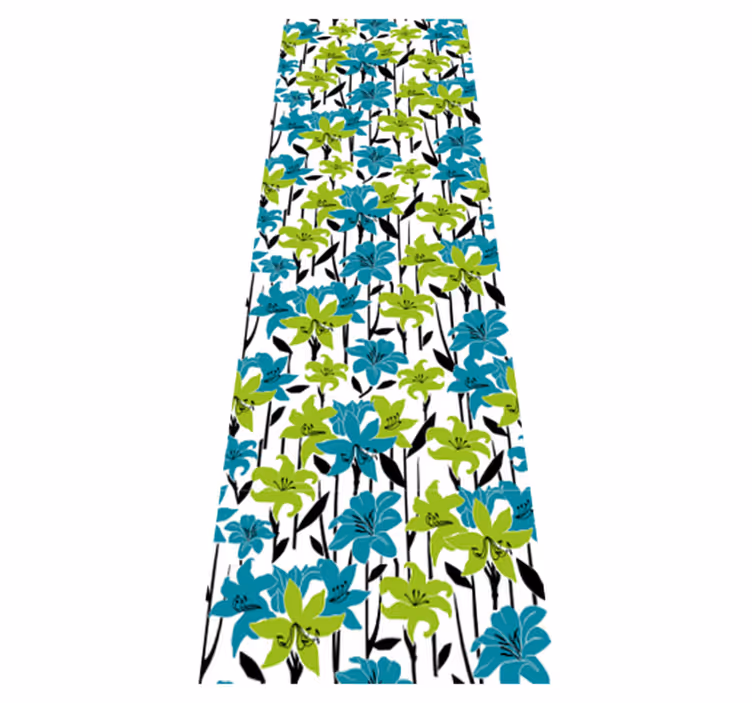 Vinyl teppe soverom blomstermønster design - Tenstickers