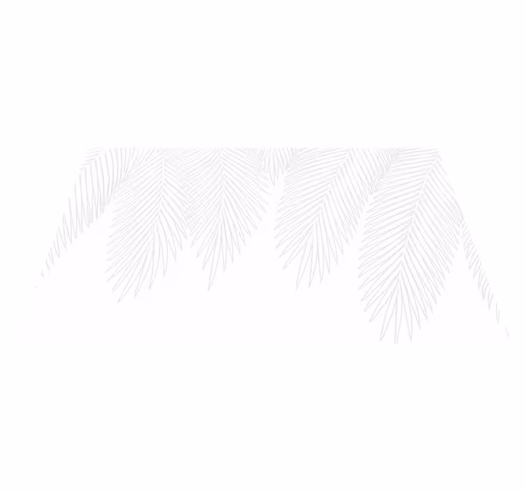 Neutral palm vinyl teppe soverom - Tenstickers