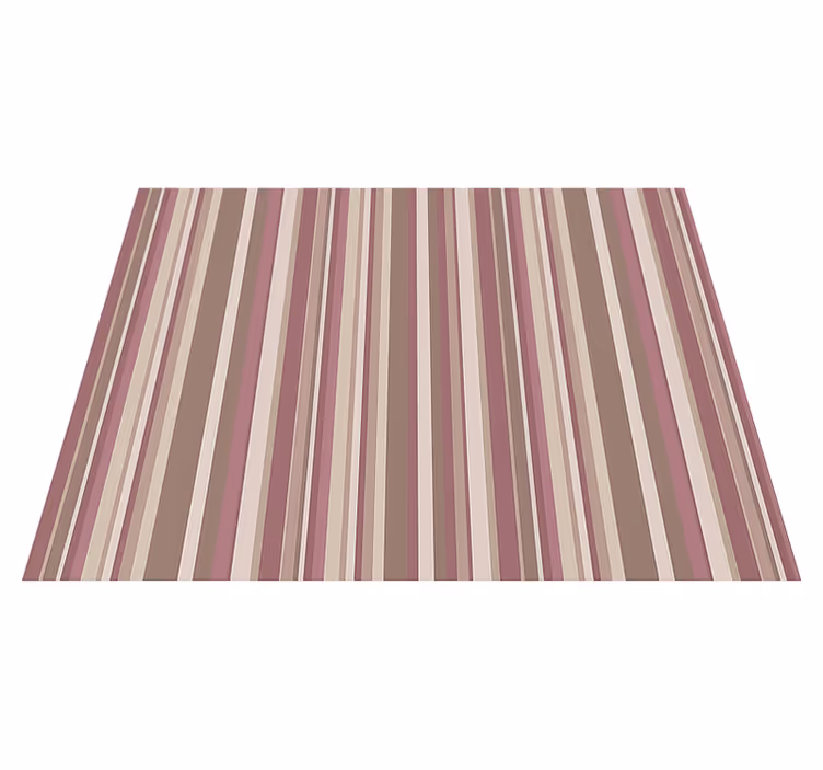 Stripet rosa vinyl teppe soverom - Tenstickers