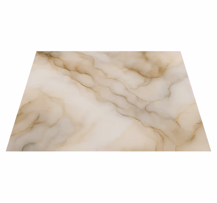 Marmor med gull vinyl teppe soverom - Tenstickers