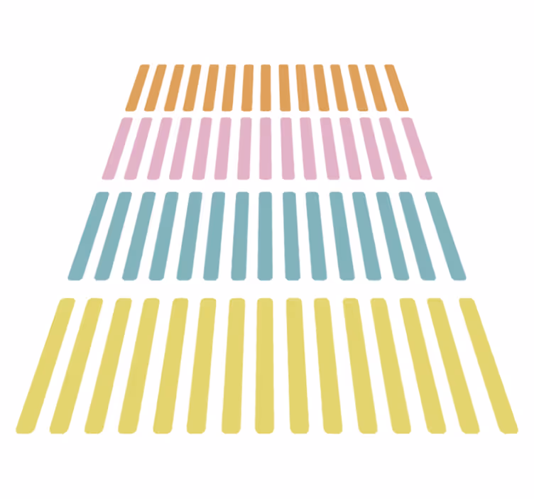 Vinyl teppe geometrisk fargerike konfetti klistremerker - Tenstickers