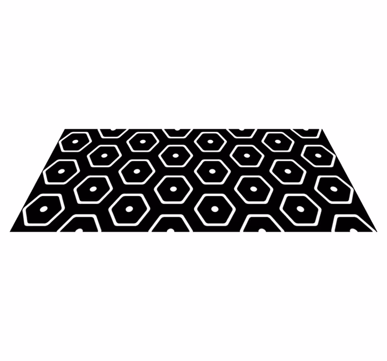 Vinyl teppe geometrisk minimalistisk mønster - Tenstickers