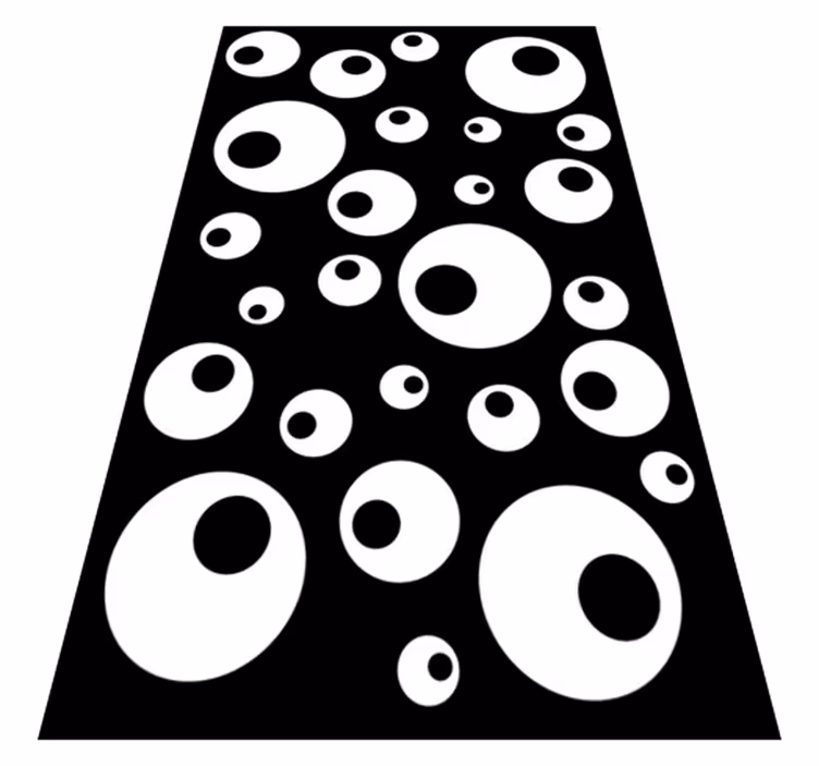 Vinyl teppe geometrisk vannperler - Tenstickers