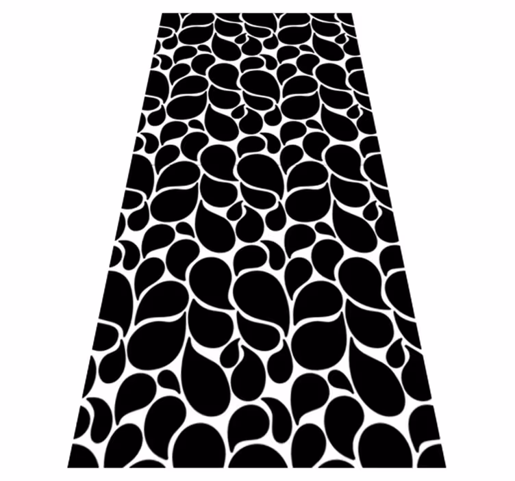 Vann dråper vinyl teppe geometrisk - Tenstickers
