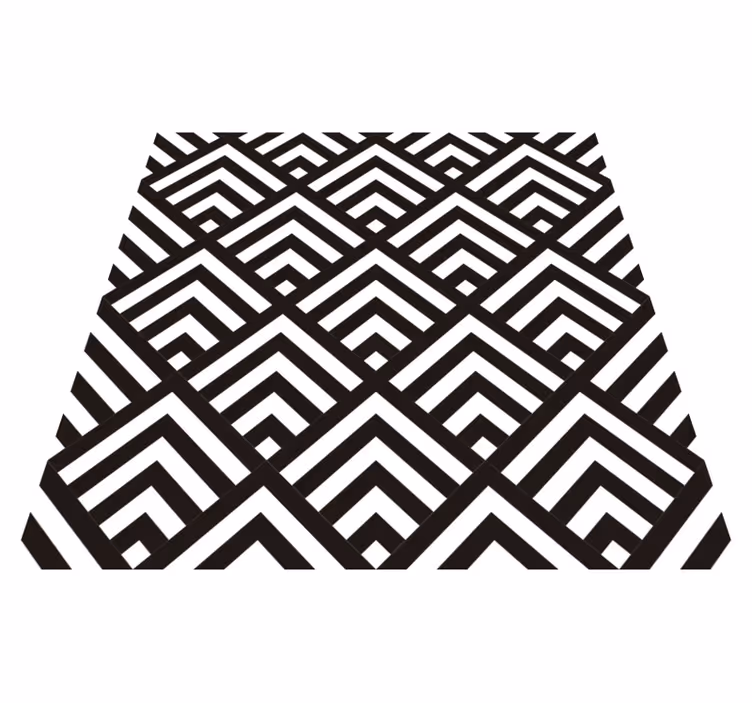 Vinyl teppe geometrisk diamanter - Tenstickers