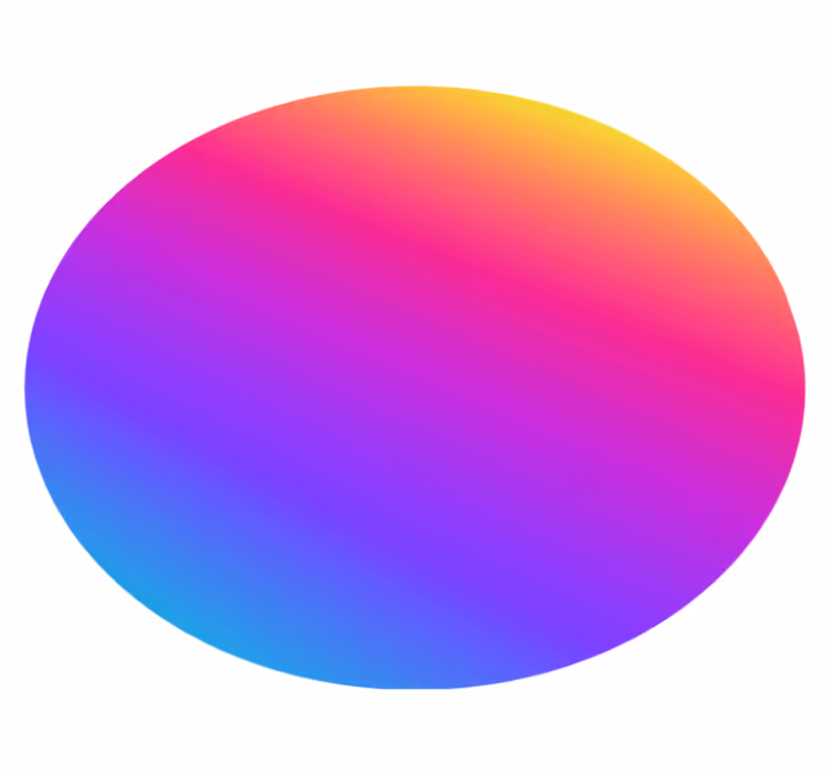 Vinyl teppe geometrisk fargerik gradient væske - Tenstickers