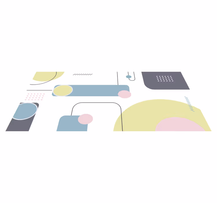 Vinyl teppe geometrisk pastell geometrisk bakgrunn - Tenstickers
