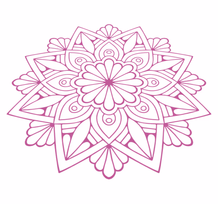Utsøkt botanisk element vinyl teppe geometrisk - Tenstickers