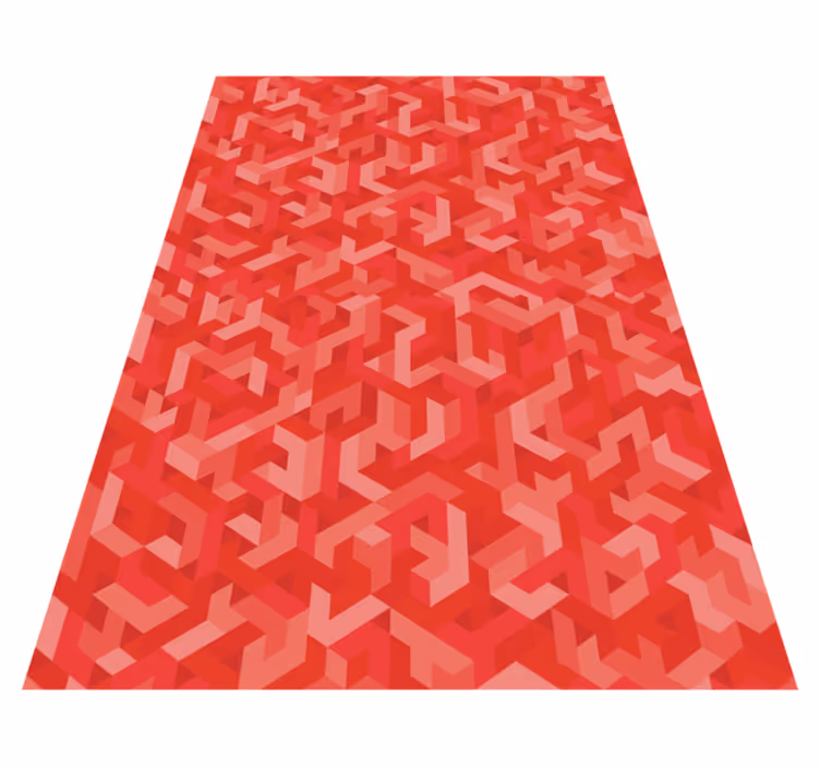 Vinyl teppe geometrisk intrikat geometrisk mønster - Tenstickers
