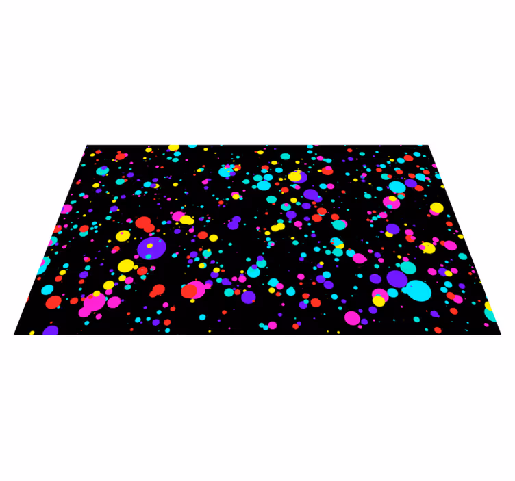 Vinyl teppe geometrisk fargerike boblemønster - Tenstickers