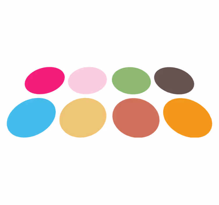 Vinyl teppe spedbarn fargerike sirkler - Tenstickers