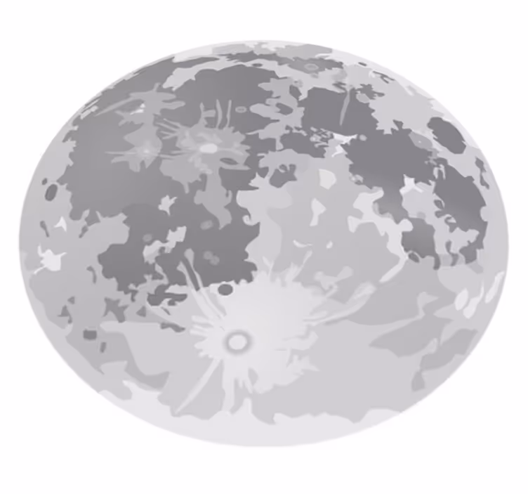 Fullmåne vinyl teppe spedbarn - Tenstickers