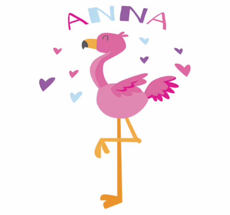 Vinyl teppe spedbarn flamenco personlig tilpasset - Tenstickers