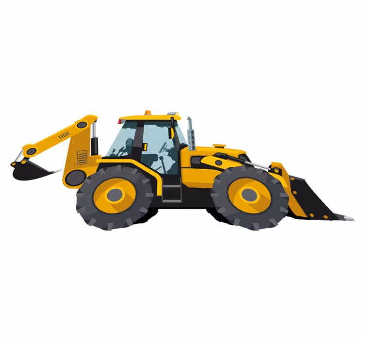 Realistisk traktor vinyl teppe spedbarn - Tenstickers