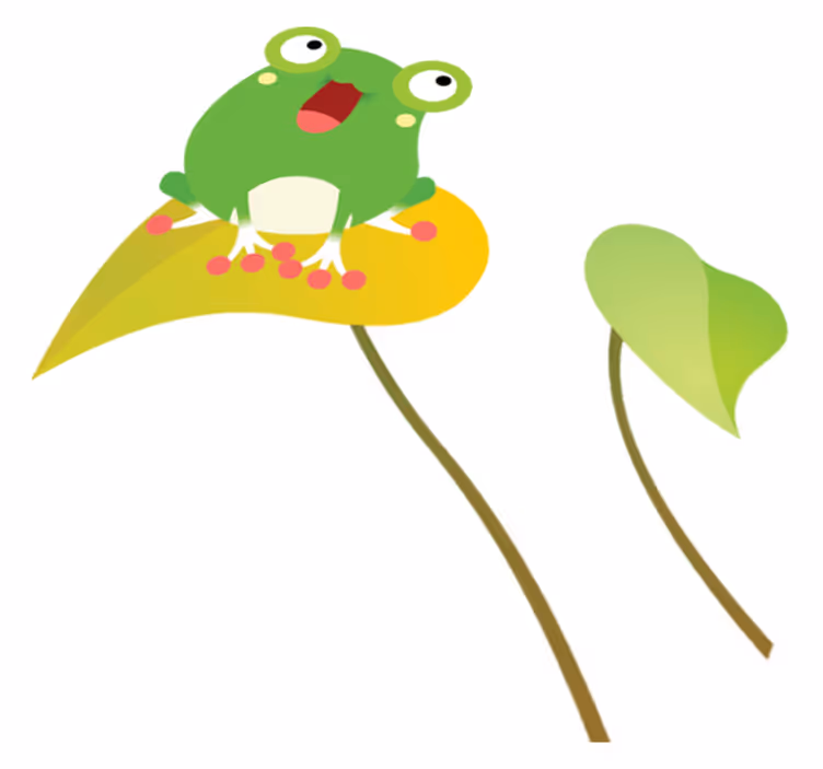 Syngende frosk vinyl teppe spedbarn - Tenstickers