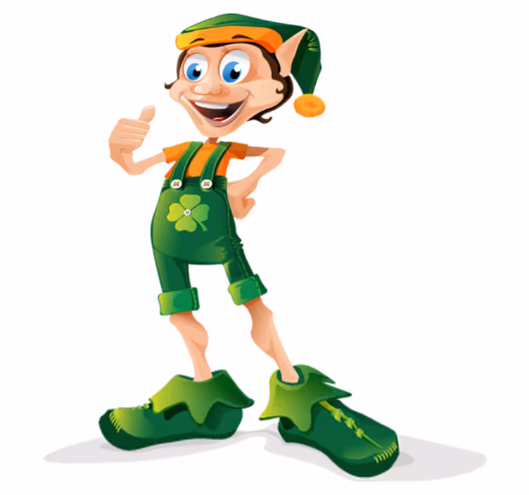 Clover elf vinyl teppe spedbarn - Tenstickers