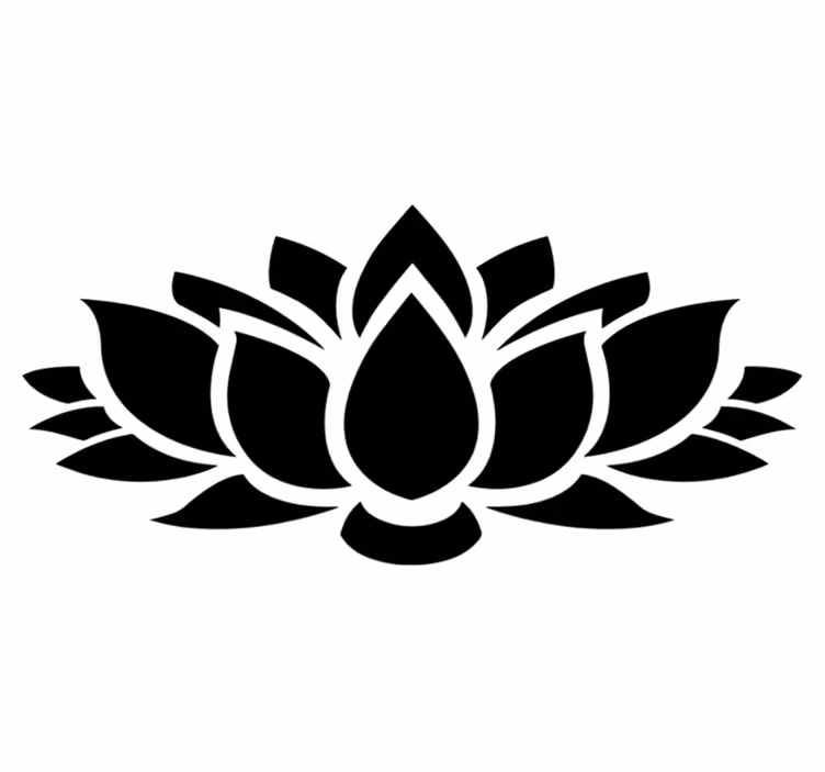 Vinyl teppe soverom lotus enkel - Tenstickers
