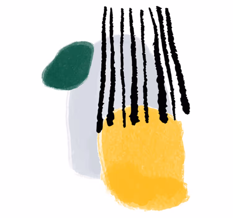 Rianning abstrakt kunst vinyl teppe soverom - Tenstickers