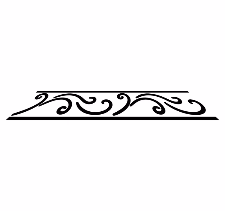 Vinyl teppe soverom ensfarget tribal design med kanter - Tenstickers