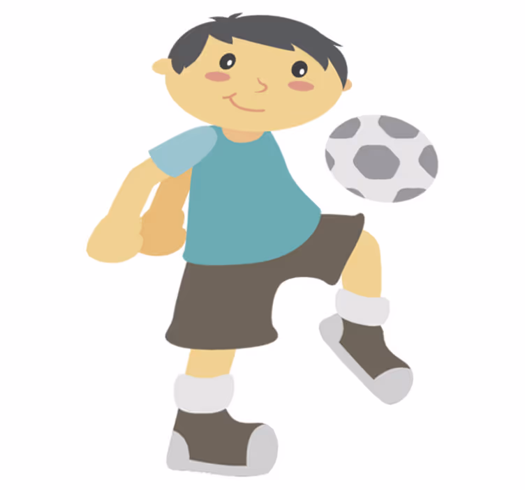 Vinyl teppe spedbarn fotballspill - Tenstickers
