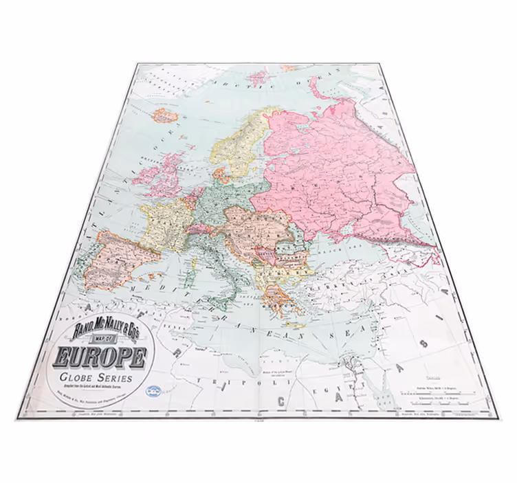Vinyl teppe verdenskart europa 1900 - Tenstickers
