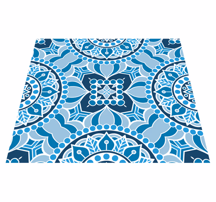 Bad vinyl teppe mandala stil baderomstapet - Tenstickers
