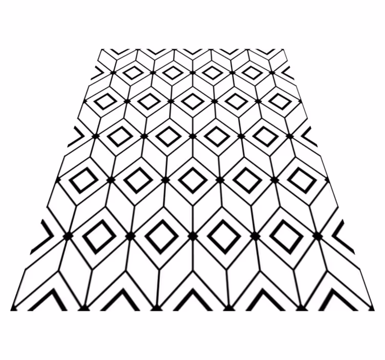 Vinyl teppe geometrisk moderne diamantformer - Tenstickers
