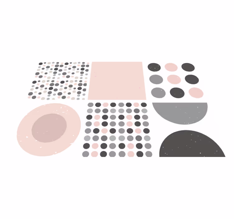 Bad vinyl teppe scandinavian rebekka fliser - Tenstickers