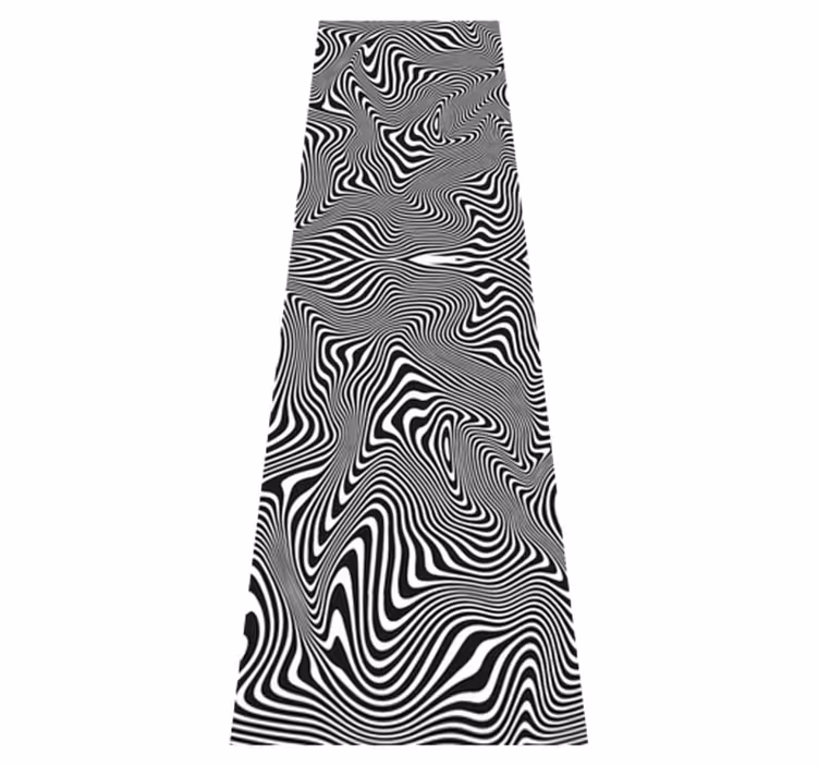 Bad vinyl teppe zebra 3d effekt dusj - Tenstickers