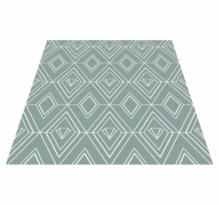 Vinyl teppe kjøkken art deco geometrisk mønster - Tenstickers