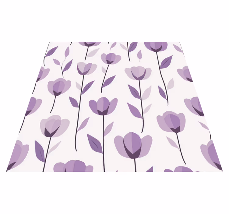 Blomstertrykk design vinyl teppe kjøkken - Tenstickers