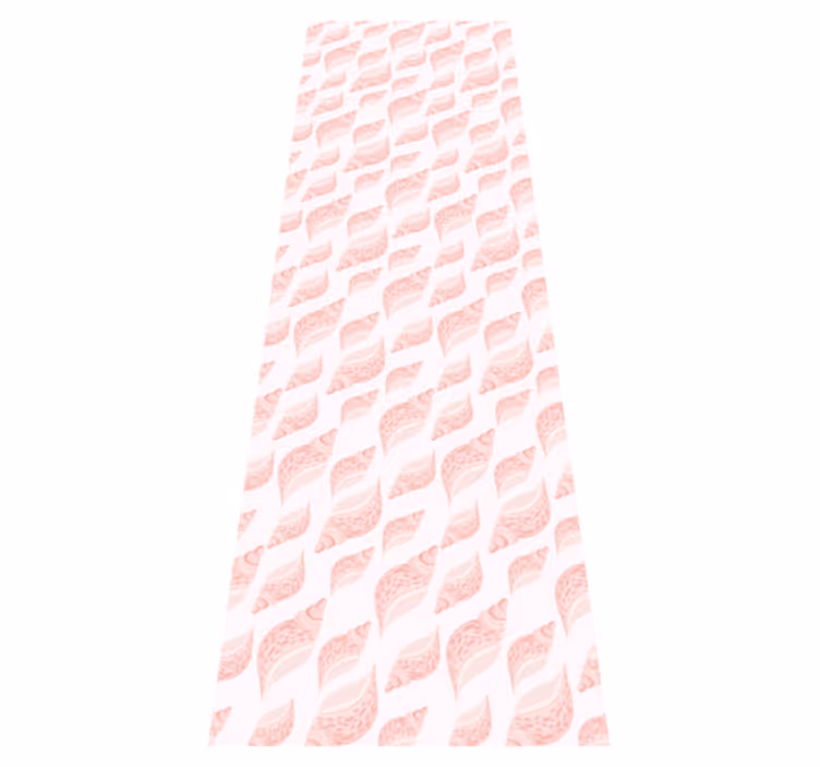 Trendy rosa skjellmønster vinyl teppe soverom - Tenstickers