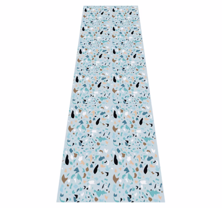 Vinyl teppe soverom i terrazzo stil design - Tenstickers