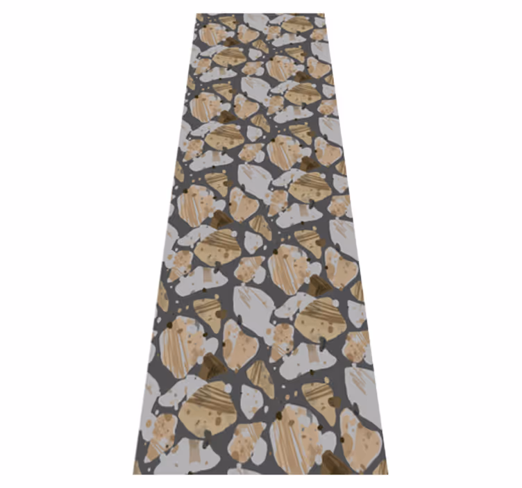 Cement terrazzo mønster vinyl teppe soverom - Tenstickers