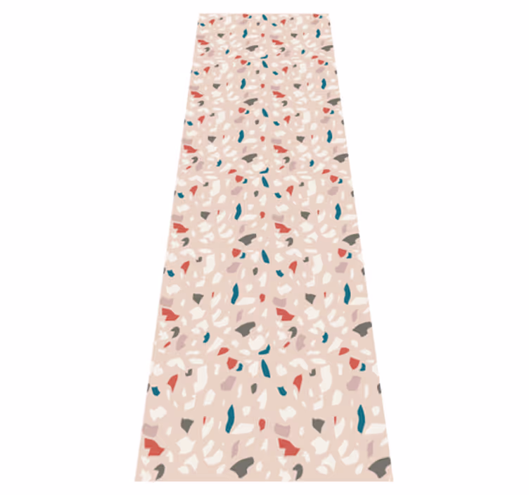 Vinyl teppe soverom med terrazzo effekt mønster - Tenstickers