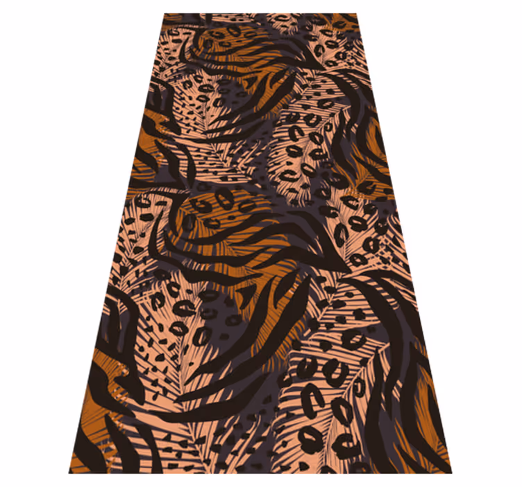 Vinyl teppe soverom afrikansk stil abstrakt fargerik design - Tenstickers