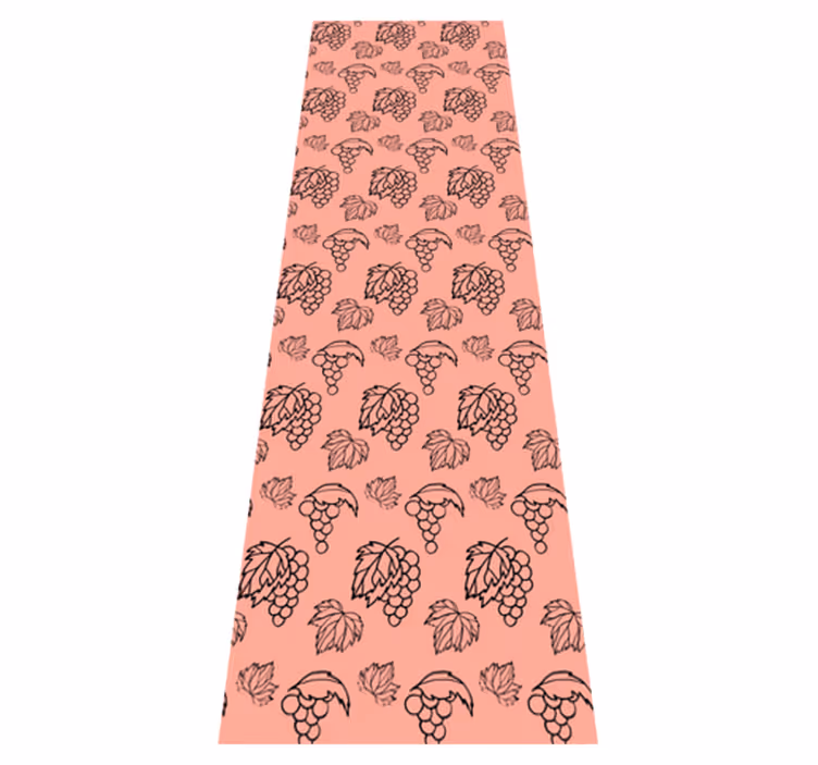 Vinyl teppe soverom afrikansk stil rosa druer design - Tenstickers