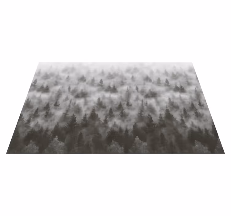 3d tåke mysterisk fjell vinyl teppe soverom - Tenstickers