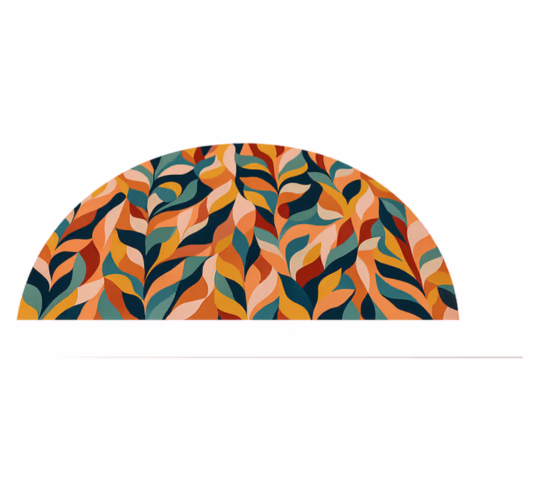 Abstrakte junglevibber vinyl teppe soverom - Tenstickers