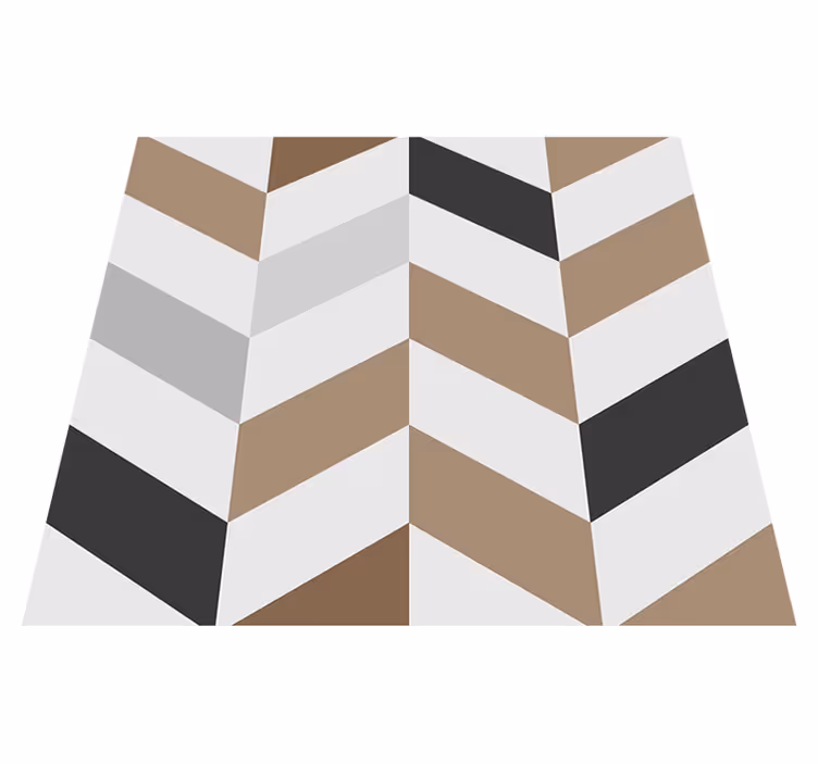 Fargerike blokker geometrisk vinyl teppe kontor - Tenstickers