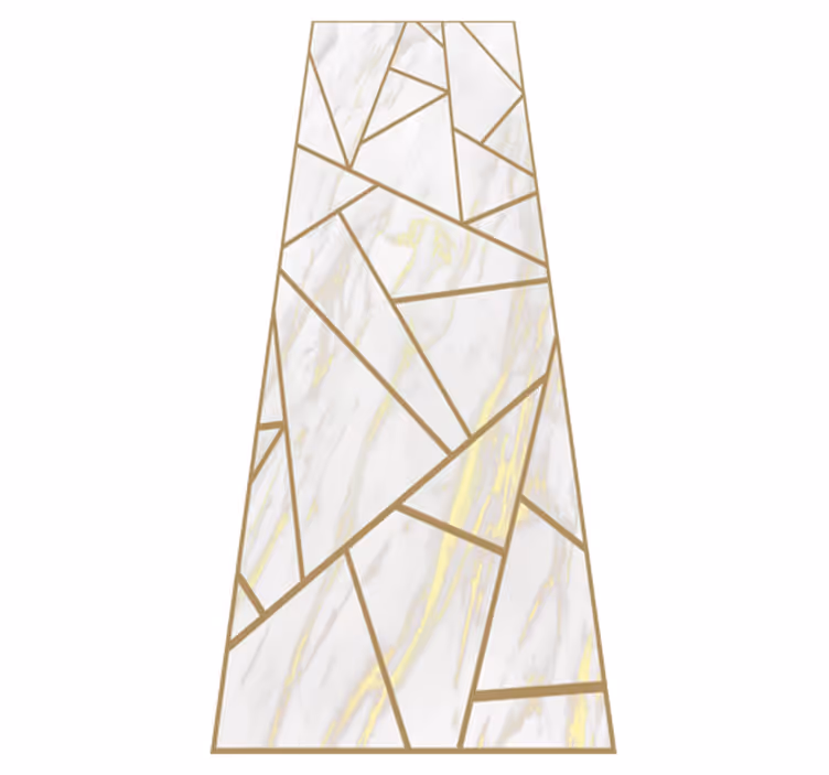 Marble geometrisk mosaikk vinyl teppe kontor - Tenstickers
