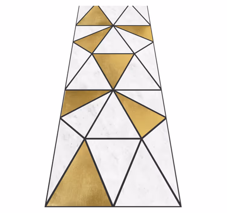 Geometrisk marmor effekt vinyl teppe kontor - Tenstickers